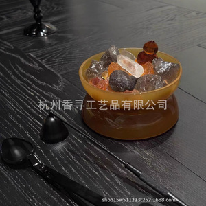 Heshes Crystal Incense Burner <b>Aroma</b> <b>Diffuser</b> Stone 90-120 Days Duration All Season Aromatherapy Use - Product Image 3