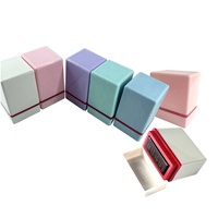 Tampon flash vierge pré-encre de couleur pour bricolage Tampon personnalisé pour professeur d'école en caoutchouc 4mm pour la fabrication de timbres de récompense pour étudiants 4 tailles