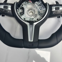 Nouveaux leviers de changement de vitesse en cuir style sport pour volant de BMW Série 3 (E90-E93) - Kit de rétrofit/amélioration