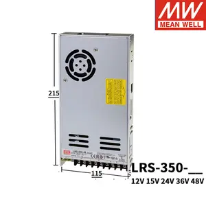 LRS-350-48 originale di Meanwell SMPS singola alimentazione elettrica compatta di commutazione di profilo basso di cc 350w 48v 7.3A dell'uscita