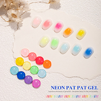 Vendeeni 5 effets néon Pat Pat Ombre Gel vernis à ongles coffret Collection 12 couleurs OEM usage multiple Gel vernis à ongles fournitures d'art des ongles
