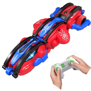 KK New High Quality 2.4G LED Light Racing RC Car 360 Degree Rolling <strong>Snake</strong> Tumbling Stunt <strong>Remote</strong> <strong>Controller</strong> USB Cable Hobby for - Product Image 1