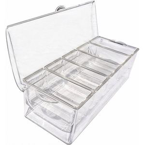ถาดใส่เครื่องปรุงแบบแช่เย็นพร้อมที่เก็บอุปกรณ์บาร์ - Product Image 3