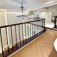 Rampe d'escalier en métal moderne et simple de 16 mm * 950 mm, idéale pour la décoration intérieure des villas et des appartements