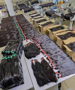 Un seul donneur de cheveux humains naturels droits meilleure qualité cheveux bruts vietnamiens non transformés <span class=keywords><strong>prix</strong></span> de gros vendeur de cheveux - Product Image 4