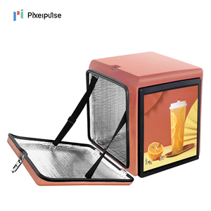 Pixelpulse 4G/<span class=keywords><strong>Wifi</strong></span>/GPS đầy đủ màu sắc p2.6 màn hình tùy chỉnh xe máy thực phẩm giao hàng hộp dẫn với máy ảnh - Product Image 2