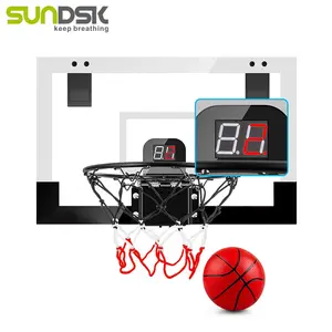 Mini panier de basket-ball électronique, pour enfants et adultes, panneau rond, électronique, idée cadeau