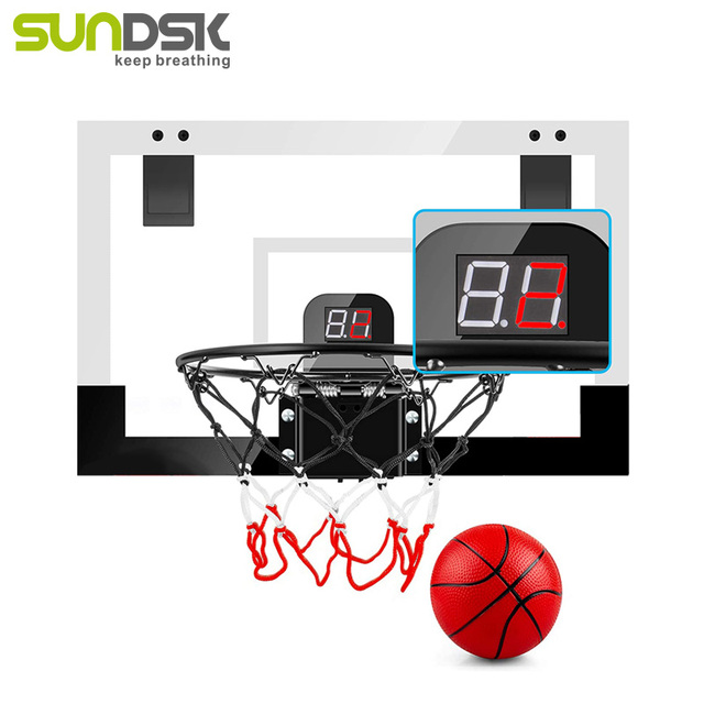 Toy Gifts Basketball Indoor Mini Basketball Electronic Scoreboard  Hoop Set for Kids and Adults