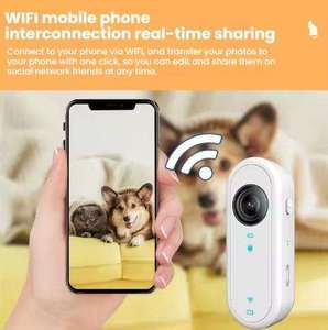 กล้องแอคชั่นขนาดเล็กพิเศษรูปทรงวงรี พร้อม WiFi ควบคุมผ่านแอพ ดูภาพตัวอย่างระยะไกล ฟังก์ชั่นป้องกันสี่ประการ เลนส์เปลี่ยนได้ เหมาะสำหรับกิจกรรมกลางแจ้ง บันทึกการปั่นจักรยาน - Product Image 6