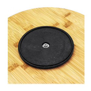 Piano di lavoro cucina <span class=keywords><strong>Lazy</strong></span> <span class=keywords><strong>Susan</strong></span> vassoio armadietto rotondo di bambù giradischi Organizer per tavolo - Product Image 6