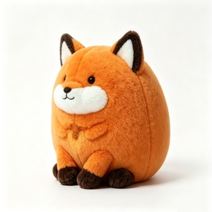 Peluche de zorro personalizado, peluche de zorro rojo, peluche de zorro naranja, juguete de zorro gordo, lindo muñeco de peluche de zorro - Product Image 2