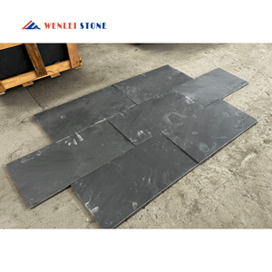 야외 자연 저렴한 가격 블루스톤 스테핑 스톤 천연석 포장 슬래브 슬레이트 블랙 포장석 - Product Image 3