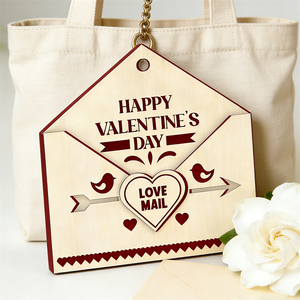 Tarjeta <span class=keywords><strong>de</strong></span> Madera Cuadrada Personalizada con Mensaje <span class=keywords><strong>de</strong></span> Amor - Impresión UV, Estilo Sobre con Corazón Hueco, Regalo Romántico para Novio o Novia - Product Image 5