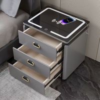 Meubles de chambre à coucher d'hôtel de luxe prix d'usine Table de chevet intelligente personnalisée