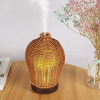 Diffuseur d'arômes créatif en rotin, humidificateur à brancher, modèle silencieux (<36 dB), capacité 0,5 L, pour la maison et le bureau, vente en gros