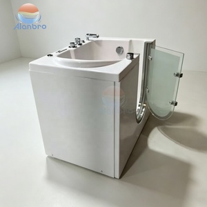 อ่างอาบน้ำนวดตัวแบบมีฟองอากาศและระบบน้ำวน พร้อมที่นั่ง อ่างน้ำร้อนแบบวอล์กอิน - Product Image 4