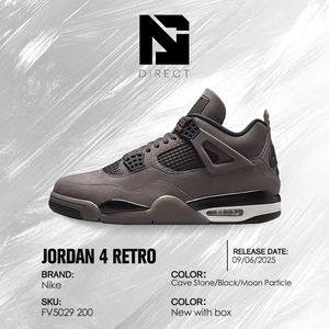 <span class=keywords><strong>Air</strong></span> <span class=keywords><strong>Jordan</strong></span> 4 Retro 'Cave Stone' Chaussures de sport et de marche de créateur, Baskets de mode pour le basketball - Product Image 6