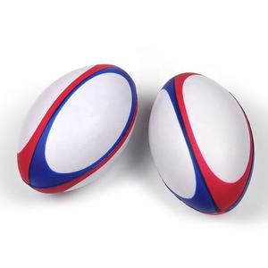 Ballon anti-stress en mousse PU personnalisé avec logo, impression arc-en-ciel, jouet rugby pour promotion, 5 à 7 ans, décompression à presser - Product Image 3