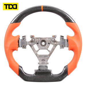 Volant en fibre de carbone véritable TDD compatible avec Nissan 350Z 370Z R35 GTR 370Z Z34 Armada Y62 Infiniti FX35 - Product Image 3