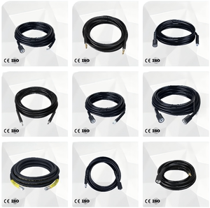 Tuyau de nettoyeur haute pression sans torsion, filetage en laiton 1/4" M22-14mm, pièce de rechange pour la plupart des nettoyeurs haute pression de différentes marques - Product Image 2