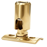 Rotule de lampe orientable avec base/bride, inclinaison à 90 degrés pour projecteur / éclairage sur rail, chromé/nickel/polissé, fabricant certifié ISO9001