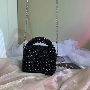 <span class=keywords><strong>Borsa</strong></span> a <span class=keywords><strong>tracolla</strong></span> portatile da <span class=keywords><strong>donna</strong></span> di moda di alta moda pendolare <span class=keywords><strong>piccola</strong></span> <span class=keywords><strong>borsa</strong></span> con perline a mano - Product Image 5