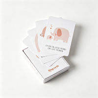 Cartes flash éducatives portables durables imprimées sur mesure - Jeux colorés de taille personnalisée avec sac en coton