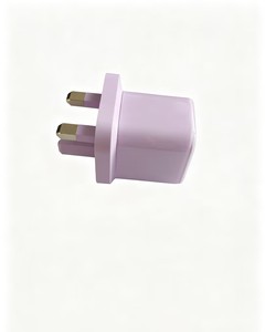 Cargador de pared de 45W con enchufe británico, PD PPS, carga rápida, puerto dual USB A tipo C, adaptador de corriente de viaje para teléfono, tableta, portátil, color morado - Product Image 6