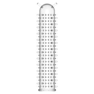 Manchon et anneaux transparents à picots pour pénis masculin, jouet sexuel pour couples, vente en gros, silicone, Guangdong - Product Image 2