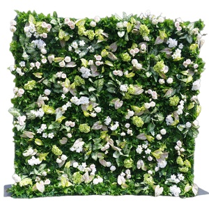 Décoration murale personnalisée en fleurs et plantes artificielles pour mariages et fêtes d'anniversaire - Product Image 5