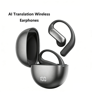 Audífonos de Traducción IA en Tiempo Real, Audífonos Deportivos Inalámbricos BT 5.4, Música, Juegos, Pantalla Digital, Audífonos TWS con Cancelación de Ruido - Product Image 1
