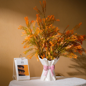 Salon moderne ornement Table à manger Pots de fleurs séchées français Ins Vase en céramique Vases Bouquet à main Vase à fleurs en céramique - Product Image 3