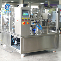 Machine d'emballage rotative pour sachets à soufflets, remplisseuse et scelleuse automatique de sacs préformés pour produits café et poudre