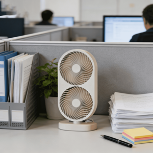 <span class=keywords><strong>Ventilateur</strong></span> de bureau portable multi-couleurs à double <span class=keywords><strong>ventilateur</strong></span> avec un vent puissant et un faible niveau de bruit pour les véhicules récréatifs et l'usage commercial - Product Image 2