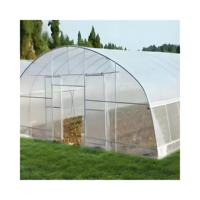 Grande serre agricole à dôme/à arceau de style Venlo avec couverture en film PE monocouche et structure en acier galvanisé à chaud