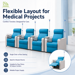 Sillón Reclinable Médico Plegable Multifuncional Manual para Donación de Sangre y Diálisis, Mobiliario Hospitalario al por Mayor - Product Image 1