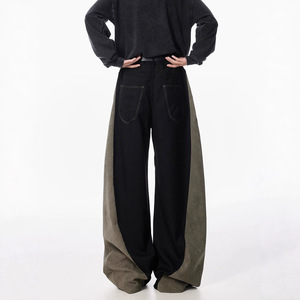 Pantalons longs amples et droits en tissu léger de haute qualité Pishi, taille mi-haute, peints, décontractés pour hommes, printemps 2024, nouveau modèle - Product Image 4