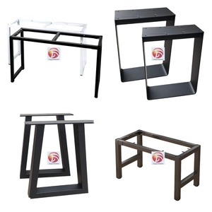 Pieds de table de bureau polis personnalisables OEM pieds de table industriels carrés en métal en fer pieds de table en métal pour la salle à manger - Product Image 3