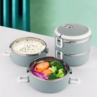 Boîte à lunch isotherme en acier inoxydable à 3 compartiments pour adultes, contenants alimentaires à emporter, boîte à lunch bento pour enfants avec couvercles