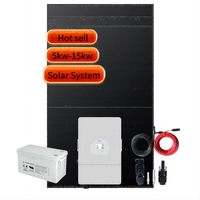 Kit solaire complet Panneaux solaires Tuiles de toit 3kw 4kw 5kw Conception de pièce de condo Système solaire hors réseau