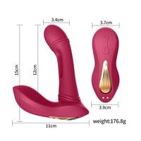 Kabelloser Ferngesteuerter Tragbarer Unsichtbarer Slip-Vibrator aus Silikon für Erwachsene Masturbations-Vibrator Sexspielzeug für Frauen