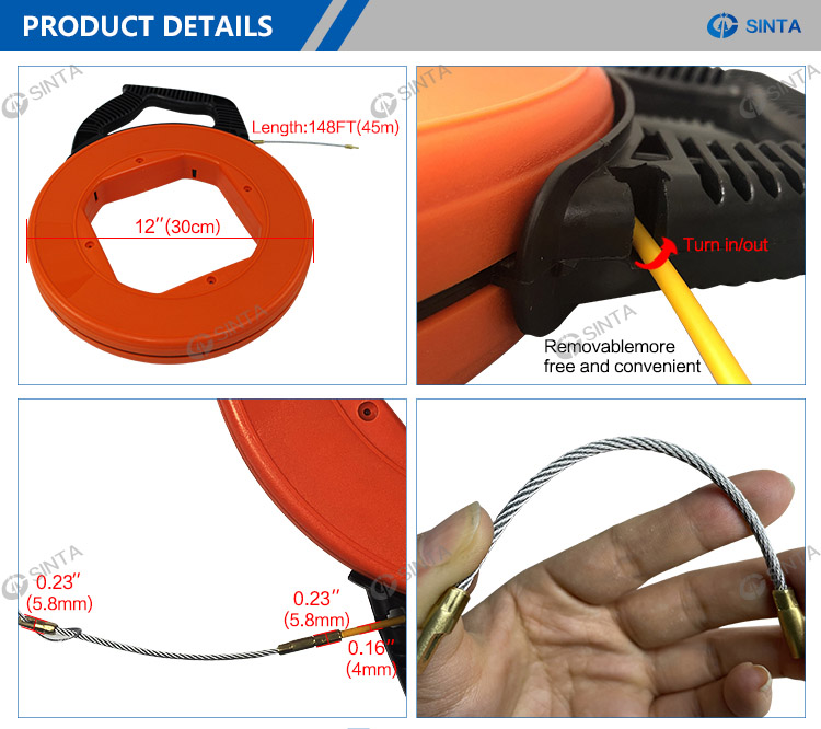 Fischband-Set 25m - Professionelle Kabeleinziehhilfe Für Elektriker