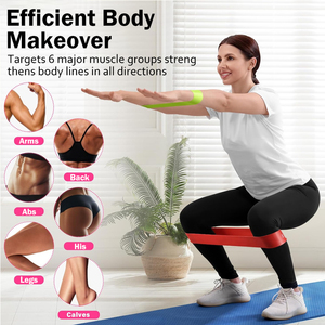 TPE حلقة تجمع دائرة مساعدة اليوغا تجريب ملحق سحب ما يصل الفرقة صالة الألعاب الرياضية تجريب ممارسة - Product Image 4