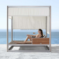 Chaise longue de jardin en aluminium économique, fabriquée en Chine