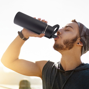 Botella de Agua de Acero Inoxidable con Aislamiento al Vacío de Triple Pared, Tapa con Pajita Abatible, Resistente a Caídas, Mantiene el Calor por 12H y el Frío por 24H, a Prueba de Fugas, Termo Deportivo - Product Image 1