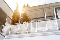 Pillier en acier inoxydable 304/316, balustrade d'escalier en verre, 1 pièce