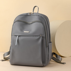 <strong>Women's</strong> Large Capacity Waterproof Breathable Nylon Backpack Polyester Lining Zipper Closure Lightweight Casual Travel <strong>Schoolbag</strong> - Product Image 3