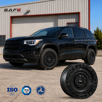 Jantes en alliage forgé uniques 17x9 18x9 pouces 6x120 finition noire polie à lèvre profonde concave pour camion 4x4 tout-terrain GMC Acadia