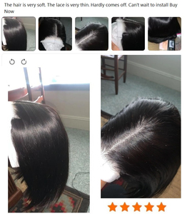 วิกผมบ๊อบตรงติดกระดูกจากเวียดนามสำหรับผู้หญิงวิก<span class=keywords><strong>ผม</strong></span>บ๊อบแบบสั้นติดกาวด้านหน้าวิก<span class=keywords><strong>ผม</strong></span>สองชั้น - Product Image 4