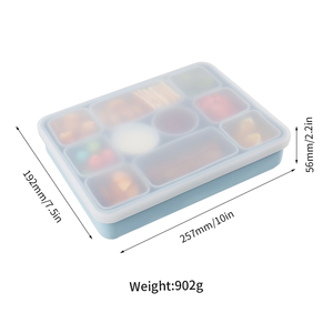 Trẻ Em Tùy Chỉnh Hộp Ăn Trưa Cho Các Trường Học Snack Container Xách Tay Silicone Chia Đồ Ăn Nhẹ Hộp Cho Trẻ Em Du Lịch Snack Hộp Lưu Trữ - Product Image 6